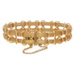 Filippini Fratelli Double Woven Chain Bracelet in Yellow Gold