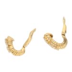 Boucheron Diamond Clip Stud Earrings in 18k Yellow Gold