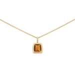Cartier La Dona Citrine Pendant Set in 18k Yellow Gold