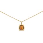 Cartier La Dona Citrine Pendant Set in 18k Yellow Gold