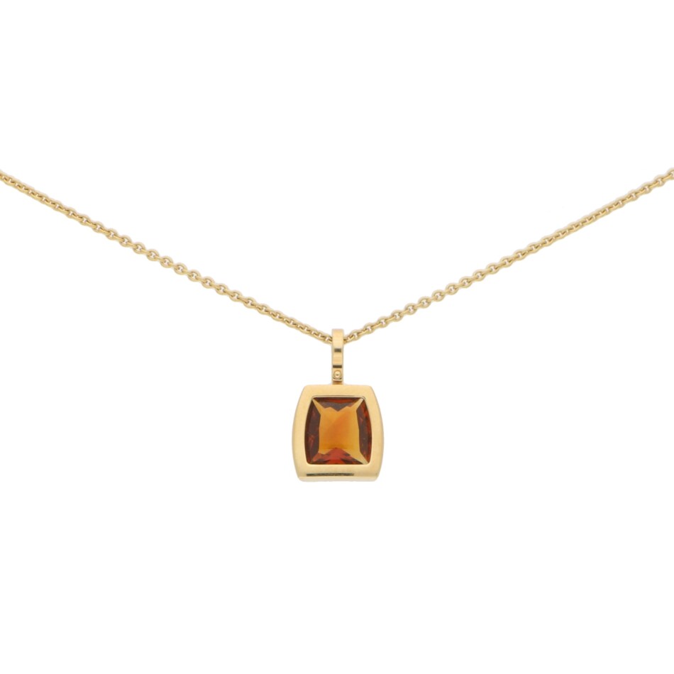 Cartier La Dona Citrine Pendant Set in 18k Yellow Gold
