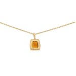 Cartier La Dona Citrine Pendant Set in 18k Yellow Gold