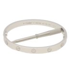 Cartier White Gold Love Bangle Size 17