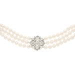 Diamond and Pearl Edwardian Choker Necklace