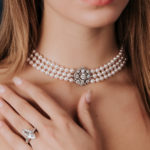 Diamond and Pearl Edwardian Choker Necklace