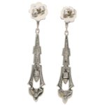 Art Deco Inspired Diamond Drop Earrings