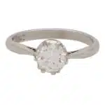 Vintage 0.99ct Round Brilliant Cut Diamond Ring