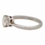 Vintage 0.99ct Round Brilliant Cut Diamond Ring