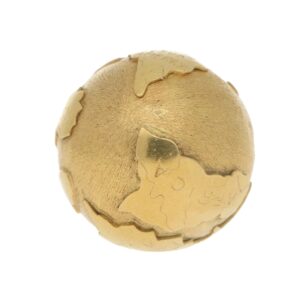 Vintage Globe Charm in 18k Yellow Gold