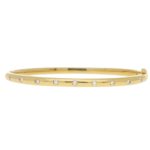 Diamond Set Bangle in 18k Yellow Gold