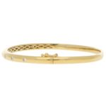 Diamond Set Bangle in 18k Yellow Gold