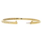 Diamond Set Bangle in 18k Yellow Gold