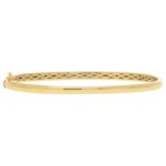 Diamond Set Bangle in 18k Yellow Gold