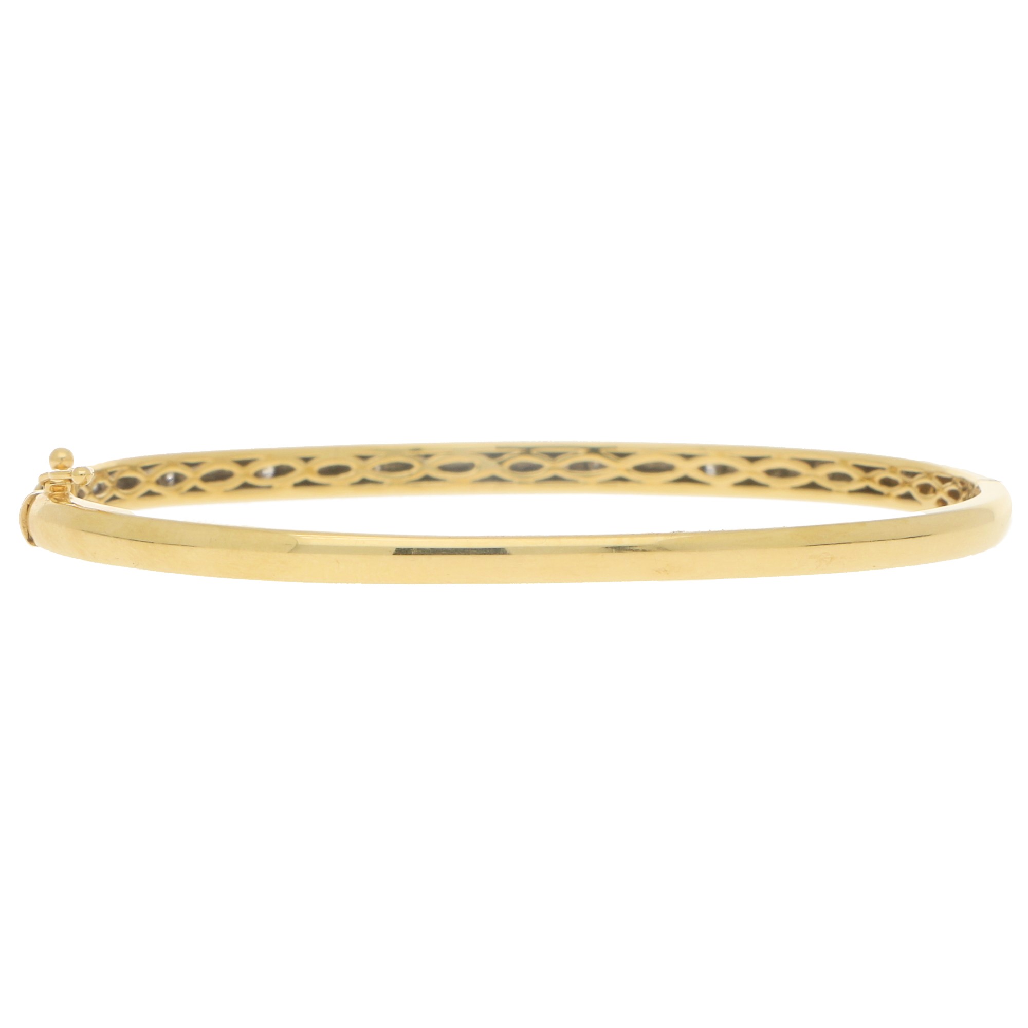 Diamond Set Bangle in 18k Yellow Gold at Susannah Lovis Jewellers