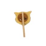 Diamond Eyed Owl Stick Pin Set in 18k Yellow Gold