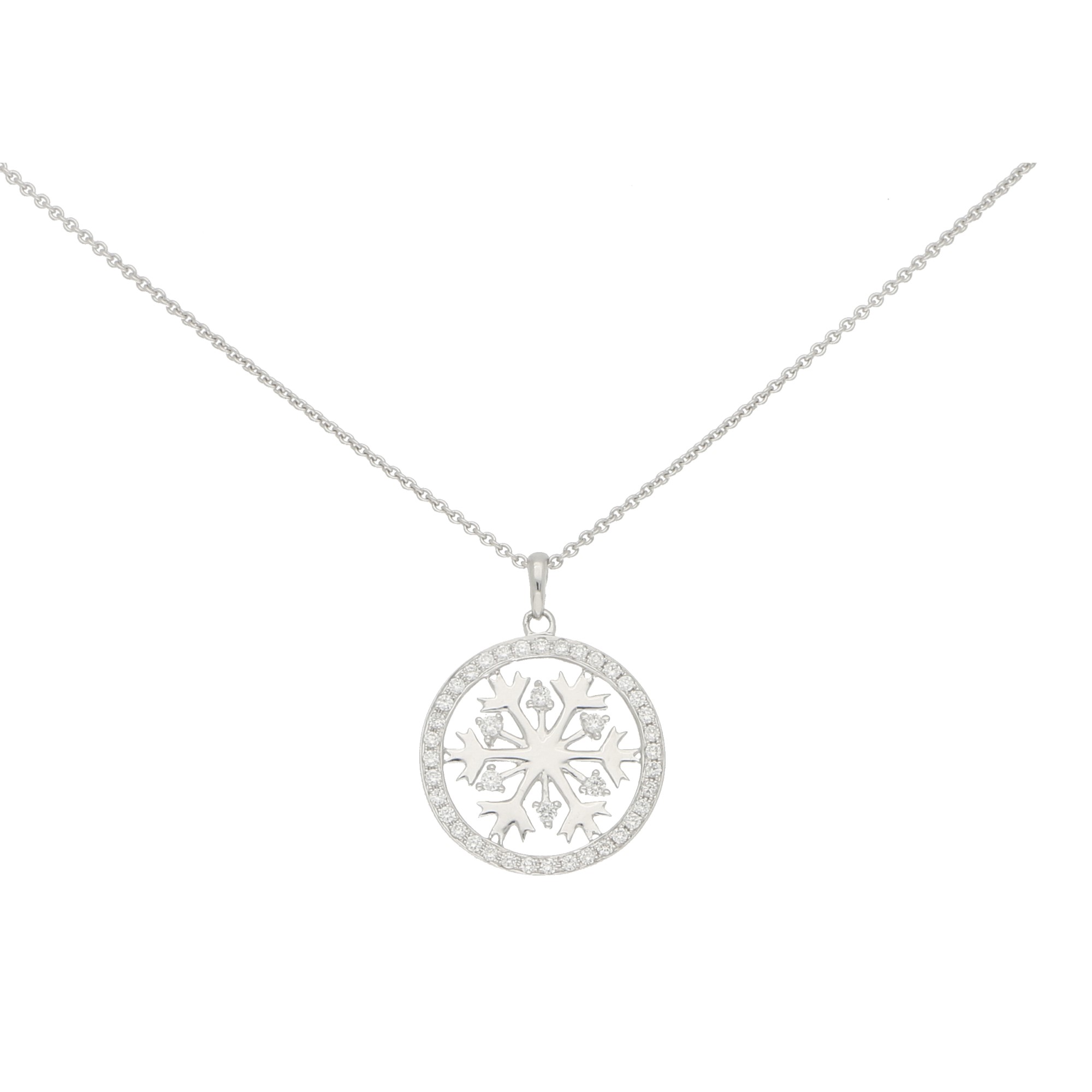 Winter Wonderland Diamond Snowflake Pendant - Cross Jewelers