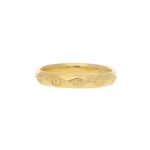 Geometric Floral Yellow Gold Band