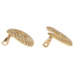 Cartier Neptune Diamond Hoop Earrings in 18k Yellow Gold