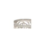 CHANEL Camélia Ajoure Diamond Eternity Band Ring