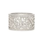 CHANEL Camélia Ajoure Diamond Eternity Band Ring