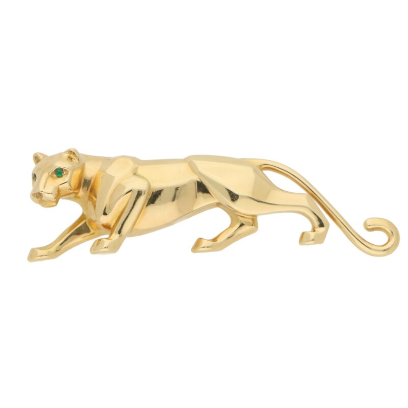 Vintage Panthère de Cartier Emerald Eyed Panther Brooch