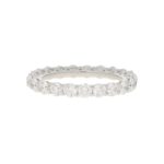 D coloured Full Diamond Eternity Ring in White Gold