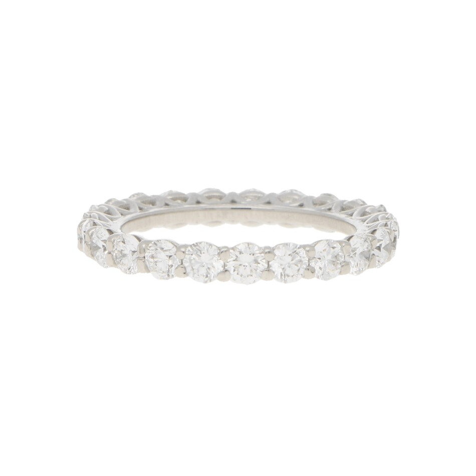 D coloured Full Diamond Eternity Ring in White Gold