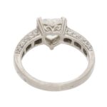 Heart and Princess Cut Diamond Engagement Ring