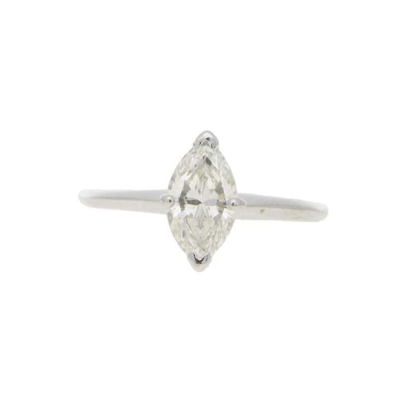 Marquise Diamond Solitaire Engagement Ring