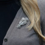 Old Cut Diamond Flower Bouquet Brooch