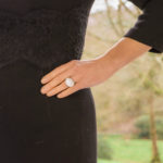 Vintage Myst De Cartier Diamond and Rock Crystal Dress Ring