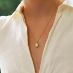 Opal and Diamond Cluster Halo Pendant