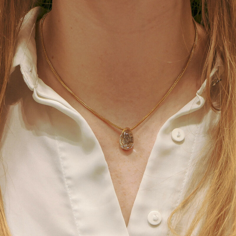 Vintage Myst De Cartier Diamond and Rock Crystal Pendant