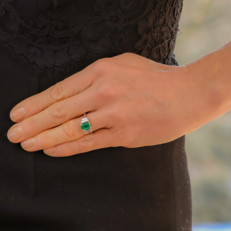 Boucheron Emerald and Diamond Ring