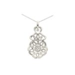 Garrard Tudor Rose Diamond Pendant