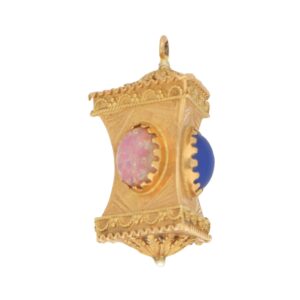 Pink, Green and Blue Chinese Lantern Charm