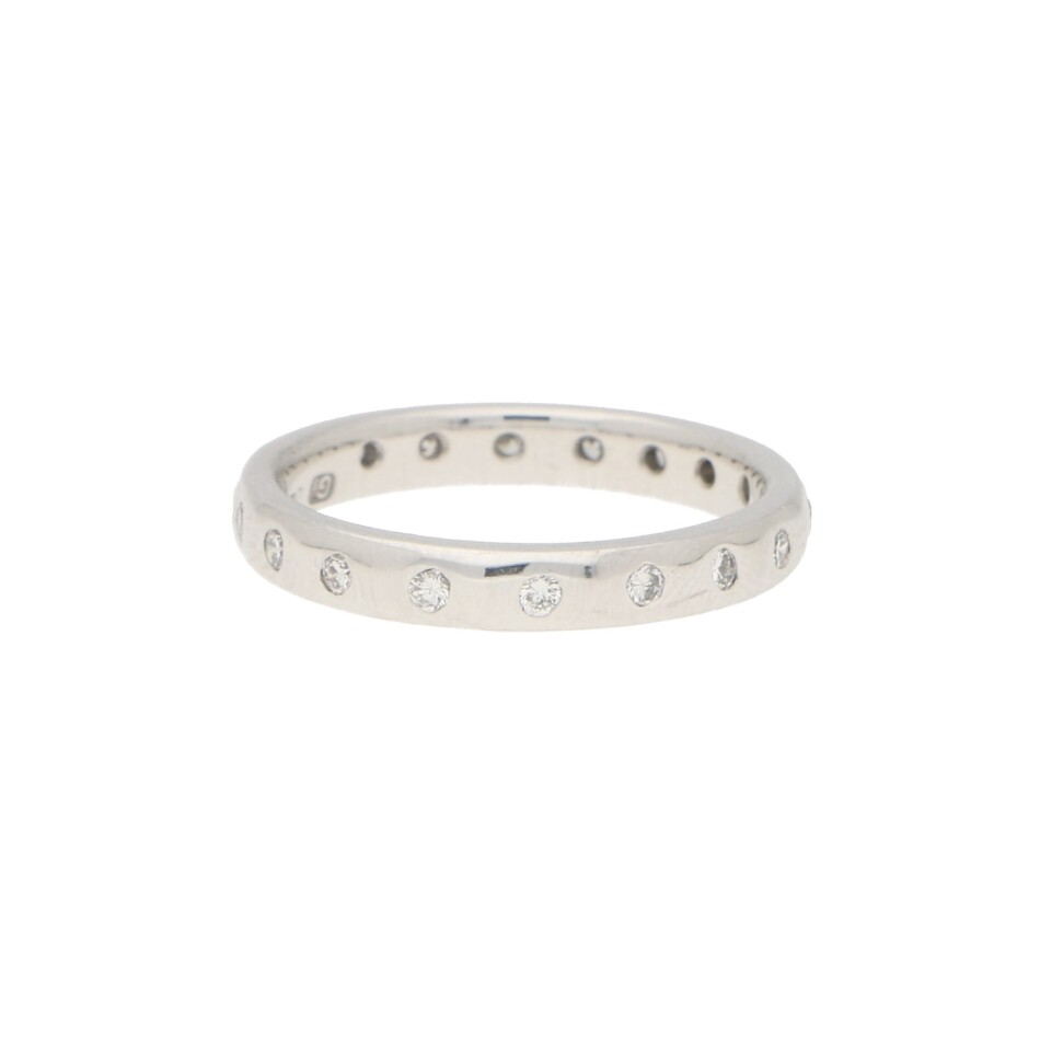 Diamond Full Eternity Ring Set in 18k White Gold