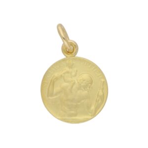 St. Christopher Pendant Charm in 9k Gold