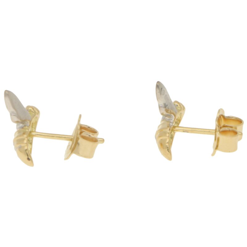 Diamond Bee Stud Earrings