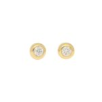 Solitaire diamond earrings 0.30 carats