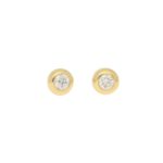 Solitaire diamond earrings 0.30 carats