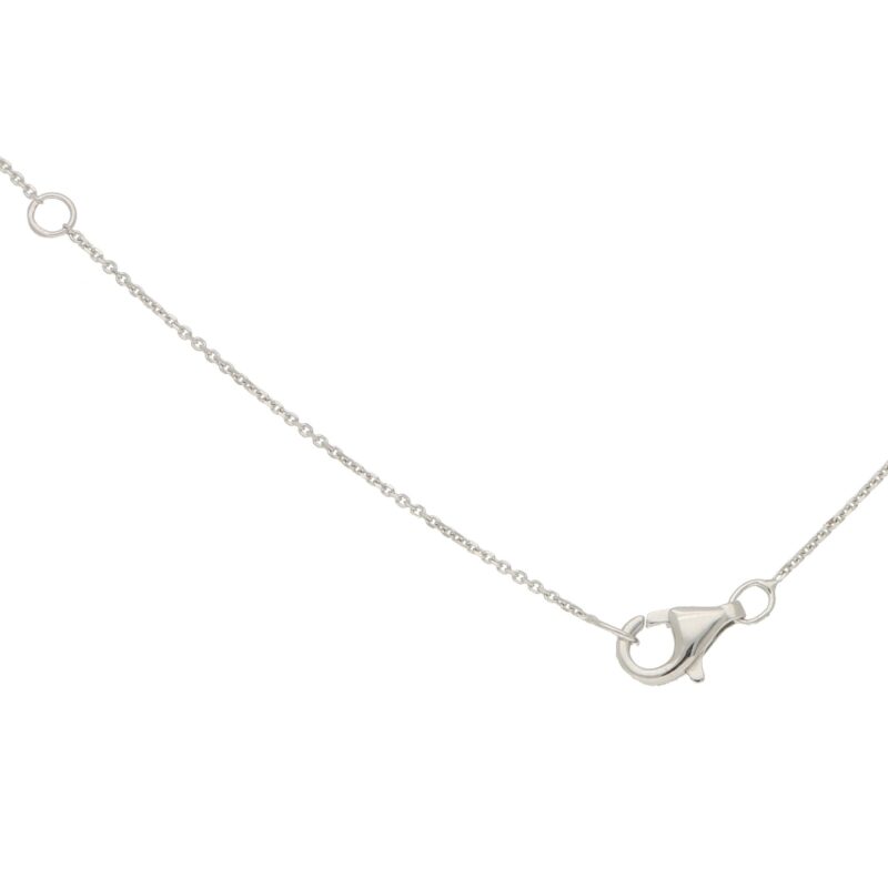 Diamond Trinity Necklace in White Gold