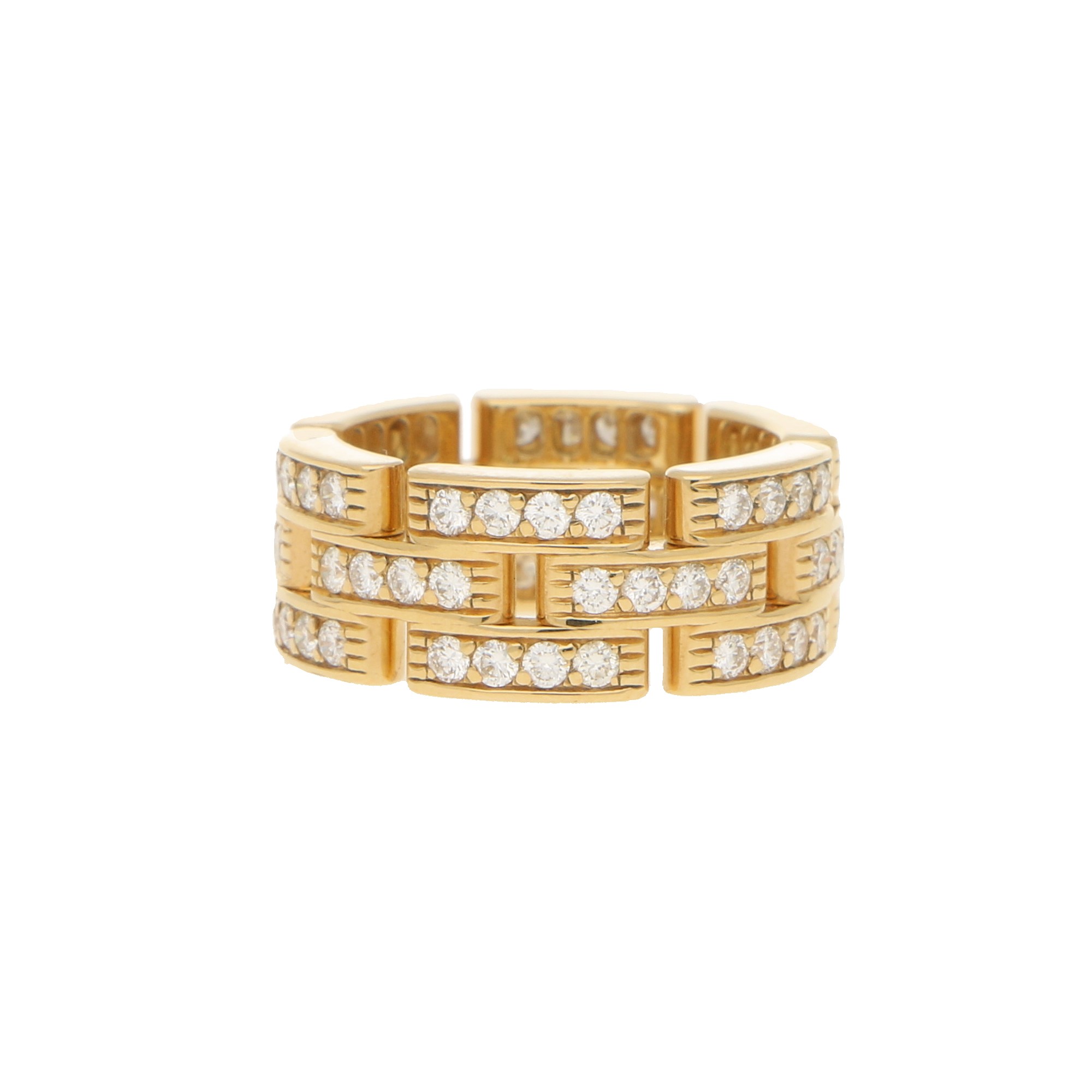 Vintage Cartier Maillon Panthère Diamond Ring at Susannah Lovis Jewellers