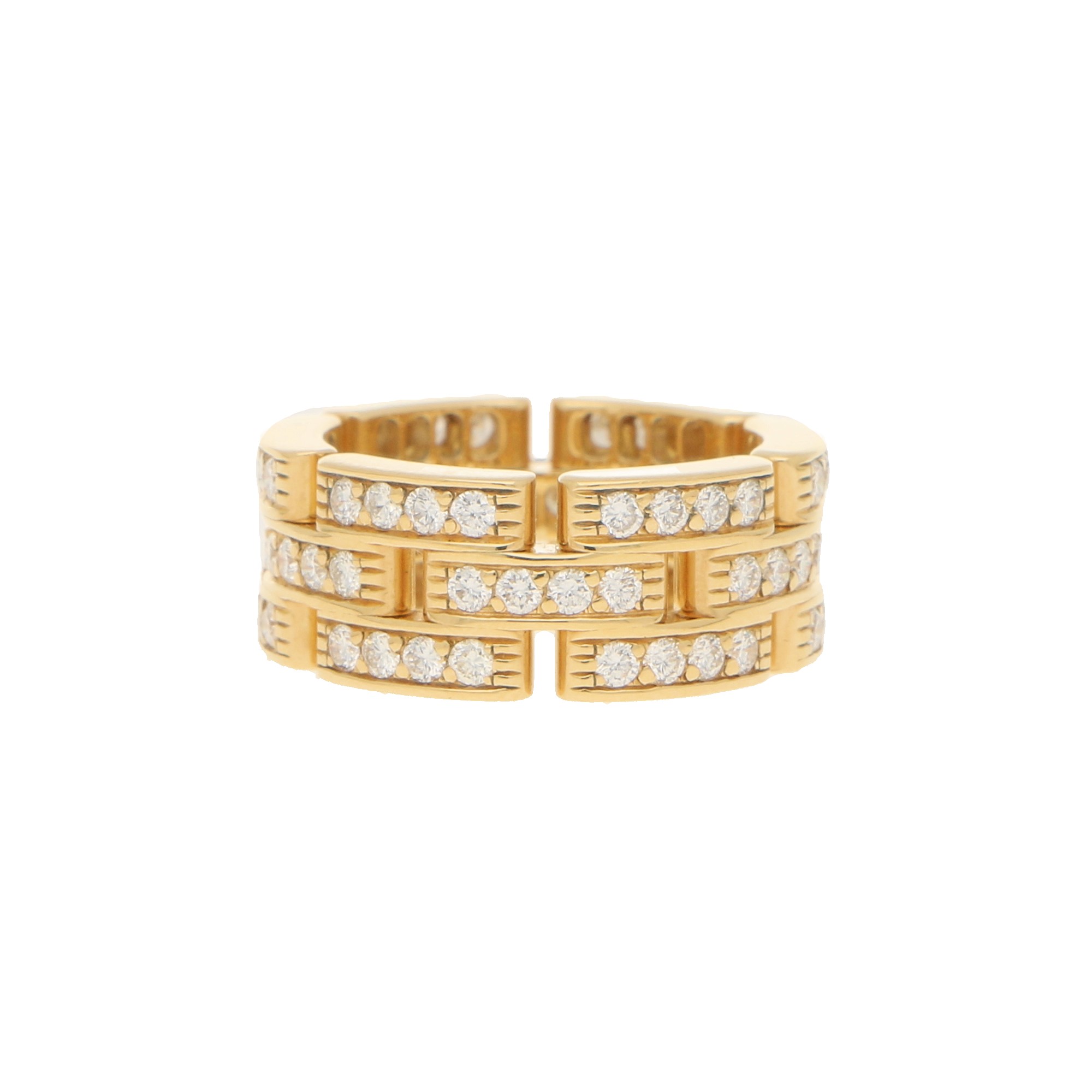 Vintage Cartier Maillon Panthère Diamond Ring at Susannah Lovis Jewellers