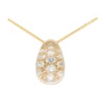 Vintage Myst De Cartier Diamond and Rock Crystal Pendant