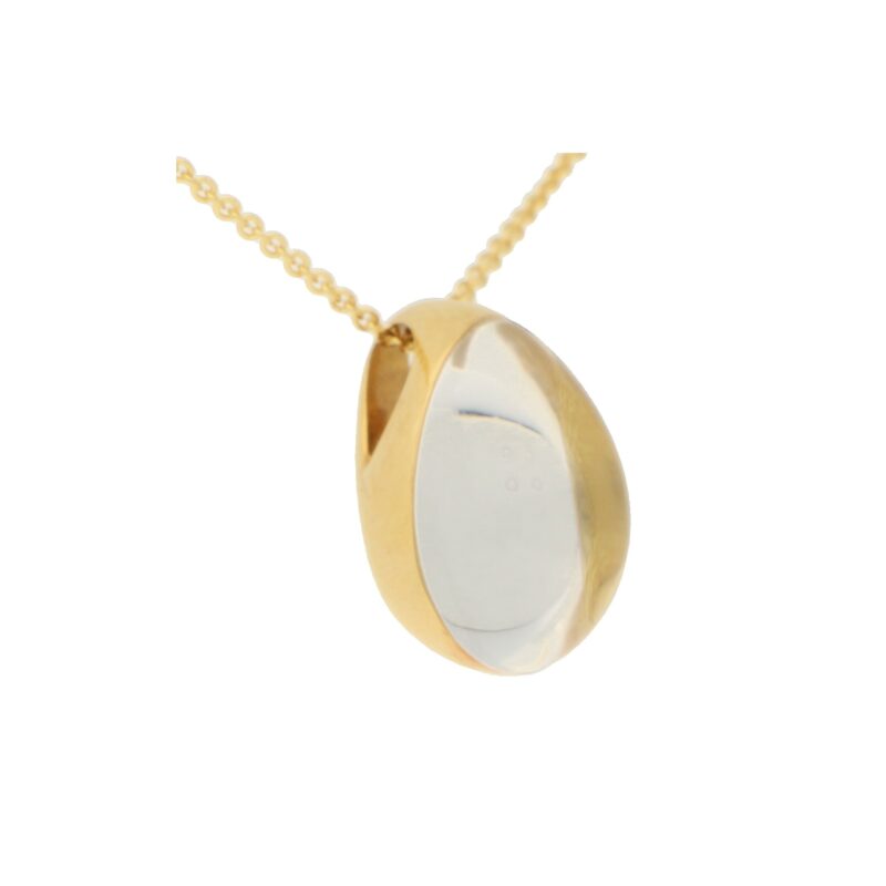 Vintage Myst De Cartier Diamond and Rock Crystal Pendant