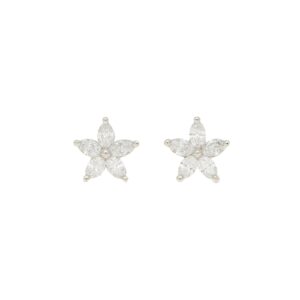 Marquise Diamond Flower Earrings
