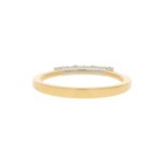 Natural Yellow Diamond Seven Stone Half Eternity Ring