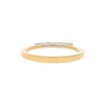 Natural Yellow Diamond Seven Stone Half Eternity Ring