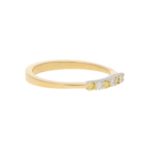 Natural Yellow Diamond Seven Stone Half Eternity Ring